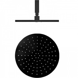 Κεφαλή Ντους 20cm με Βραχίονα 10cm La Torre Emotion Μαύρο